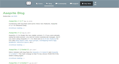 Desktop Screenshot of blog.aseprite.org